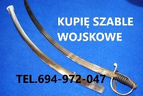 KUPIĘ WOJSKOWE SZABLE, BAGNETY,KORDZIKI,NOŻE,MUNDURY,MILITARIA