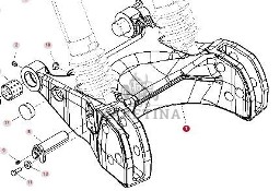 Fendt 930 933 936 939 942 GEN 7 Rama Przedniego TUZ CZĘŚCI 0046091100000