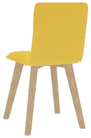 vidaXL Krzesła stołowe, 2 szt., musztardowe, tapicerowane tkaniną289497-2