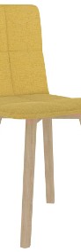 vidaXL Krzesła stołowe, 2 szt., musztardowe, tapicerowane tkaniną289497-4