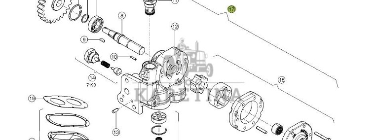 Claas Xerion 4000 - most przedni - pompa oleju 0006279061-1