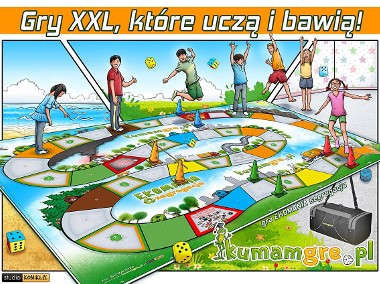 Gra XXL dla dzieci EKOMANIA segregacja - wielka gra do skakania-1