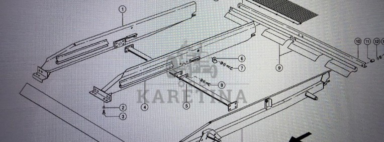 Profil poprzeczny Claas Mega Nr kat. części 000 647 630 0 Nr kat. części 000 647 630 0-1
