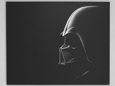 Darth Vader Star War obraz ręcznie grawerowany-1