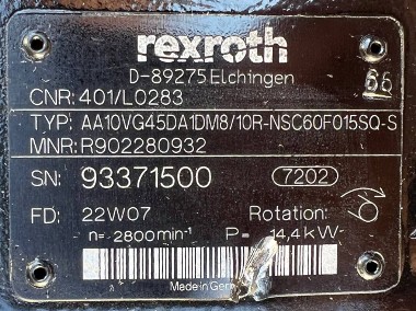 Rexroth AA10VG45DA1DM8/10R-NSC60F015SQ-S (R902280932, 401/L0283) pompa-2