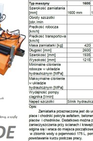 Zamiatarka (szczotka) do ciągnika, traktora,wózka widłowego, koparko ładowarki-2