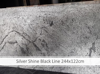 Fornir kamienny Silver Shine BLACK  2 formaty XL, na ściany, na elewacje-1