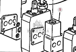 Massey Ferguson 3690 Zawór Przepływowy Rozdzielacz Dystrybutor CZĘŚCI 3582516M1