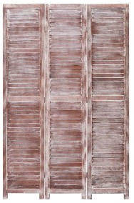 vidaXL Parawan 3-panelowy, brązowy, 105 x 165 cm, drewniany284211-2