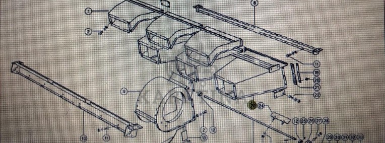 Kanał dmuchawy Claas Mega 370-340 Nr kat. 000 647 131 1 Nr kat. 000 647 131 1-1