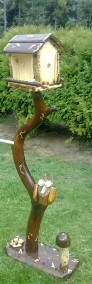 Duży stojący karmnikna nodze do postawienia w ogrodzie. Niepowtarzalny-4