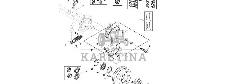 John Deere 960 - Klocek hamulcowy DC214681 (Hamulce)-1