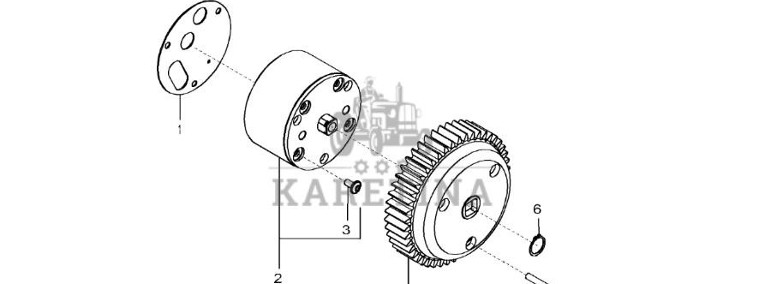 John Deere 9470RX - Pompa olejowa regener. SE501594 (Silnik)-1