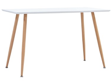 vidaXL Stół do jadalni, kolor biały i dębowy, 120x60x74 cm, MDF248304-1