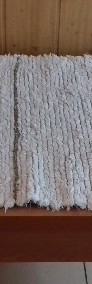 Dywanik cepeliowski biały w beżowe pasy, do sprzedania-3