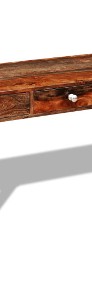 vidaXL Stolik typu konsola z 3 szufladami, lite drewno sheesham, 76 cm242463-4