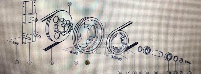 Koło pasowe Claas Mega 370-340 Nr katalogowy 000 544 176 0-1