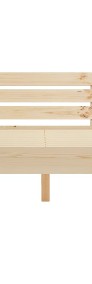 vidaXL Rama łóżka, lite drewno sosnowe, 120 x 200 cm 283162-3