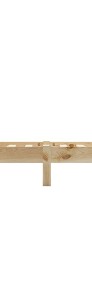 vidaXL Rama łóżka, lite drewno sosnowe, 120 x 200 cm 283162-4