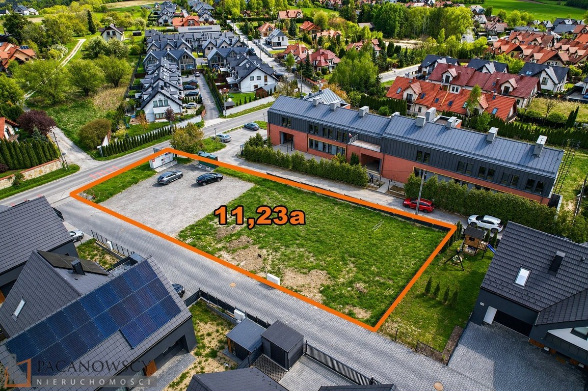 Działka na sprzedaż, 1123 m², Zielonki Bibice - Widok 2