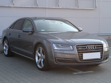 Audi A8 III (D4) , Salon Polska, Serwis ASO, 262 KM, Automat, Skóra, Navi,-1