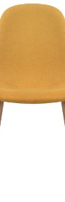 vidaXL Krzesła stołowe, 4 szt., żółte, tkanina243871-3