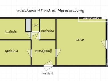 2 pokoje 1 piętro z widokiem na zieleń-1