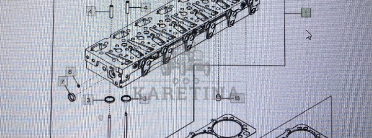 RE533513/SE502540/Głowica cylindra/John Deere 8345R 7230R 7250R 7280R 8235R 8270R-1