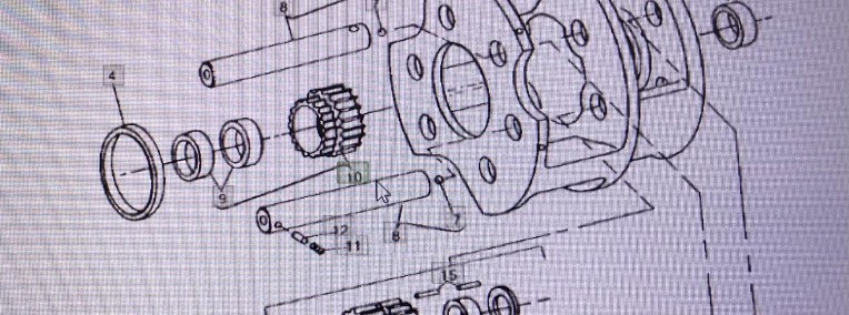 John Deere AR100701/wałek zębaty/John Deere 4555/4755/4955-1