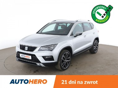 SEAT Ateca 4x4, full LED, klima auto, kamera i czujniki parkowania, grzane fote-1