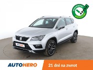 SEAT Ateca 4x4, full LED, klima auto, kamera i czujniki parkowania, grzane fote