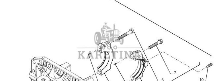 New Holland T6070 Uchwyt 84565121-1