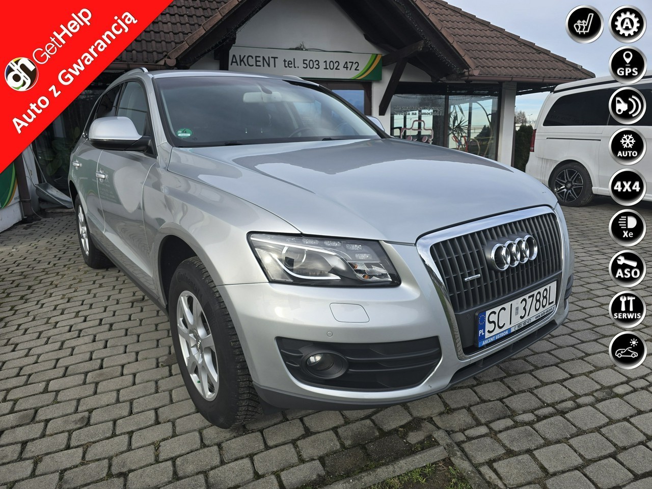 Audi Q5 I (8R) Serwis ASO Audi + atomat + Quattro + 170 koni