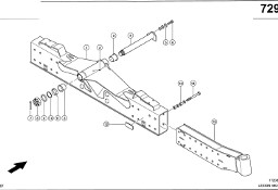 Claas Lexion 560 KORPUS PRZESTAW. 0007691422 (Oś kierowana; uniwersalna)