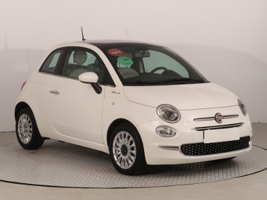 Fiat 500 , Salon Polska, Serwis ASO, VAT 23%, Skóra, Klima, Tempomat,-1