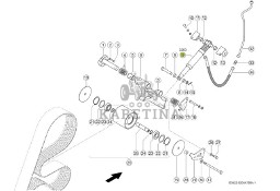 Claas Jaguar 970 - corncracker - rolka napinacza 0024052231