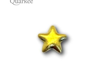 złota biżuteria nazębna Quarkee 22K Gold Star Small / złota gwiazdka mała-2