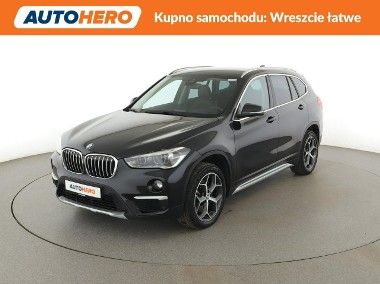 BMW X1 F48 led, navi, klimatronik, grzane fotele, automat, skóra, el. fotele-1