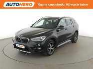BMW X1 F48 led, navi, klimatronik, grzane fotele, automat, skóra, el. fotele