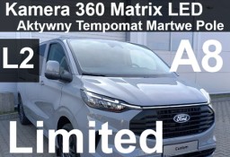 Ford Transit Custom 8-osobowy L2 A8 170KM Kamera 360 Matrix LED Martwe Pole 2396 zł