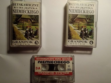Kurs języka niemieckiego 3 kasety magnetofonowe.-1