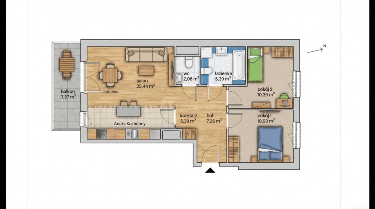 OSTATNIE DOSTĘPNE! 3pok 64 m²| Klucze Zaraz! - Widok 3