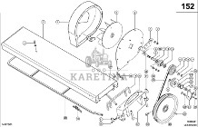 Claas Lexion 600 SZYB 0007975043 (Kanał wciągający; dmuchawa odsysająca)