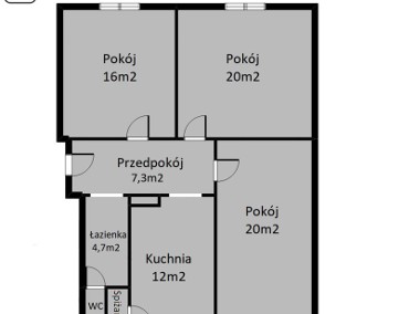 Mieszkanie 80m2 do remontu przy Rynku - Gliwice-1