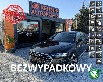 Audi A8 IV (D5) Bezwypadkowy, Kamery 360, Podgrzewane wentylowane fotele, Matrix, LE