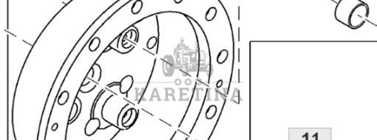 John Deere 8360R Kosz Nośnik Satelitów Przedniej Zwolnicy CZĘŚCI R275130-1