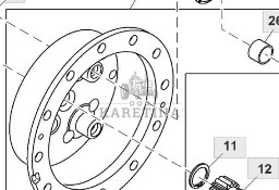 John Deere 8360R Kosz Nośnik Satelitów Przedniej Zwolnicy CZĘŚCI R275130
