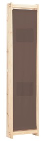 vidaXL Parawan 4-panelowy, brązowy, 160x170x4 cm, tkanina248180-4