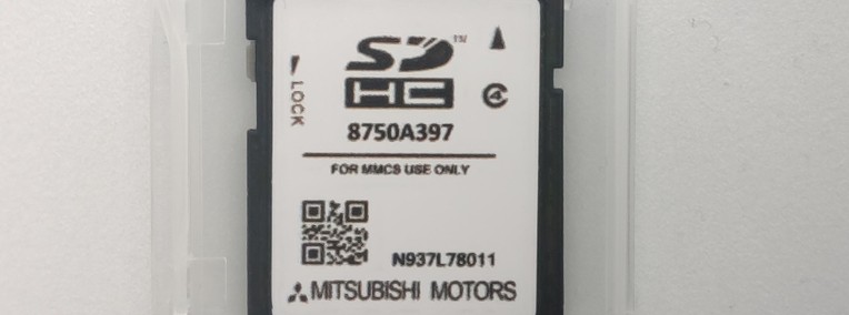 Aktualizacja map Mitsubishi MMCS N12 SD-1