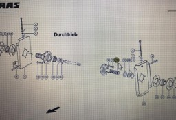CLAAS 00 0753 365 3/CLAAS V900-V700 wałek napędu naganiacza z wpustem